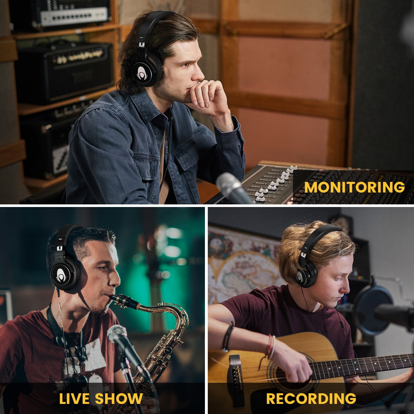 Talomen W50x | Professional Wired Closed-Back Headphone