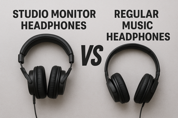 Studio Monitor Headphones vs Regular Music Headphones