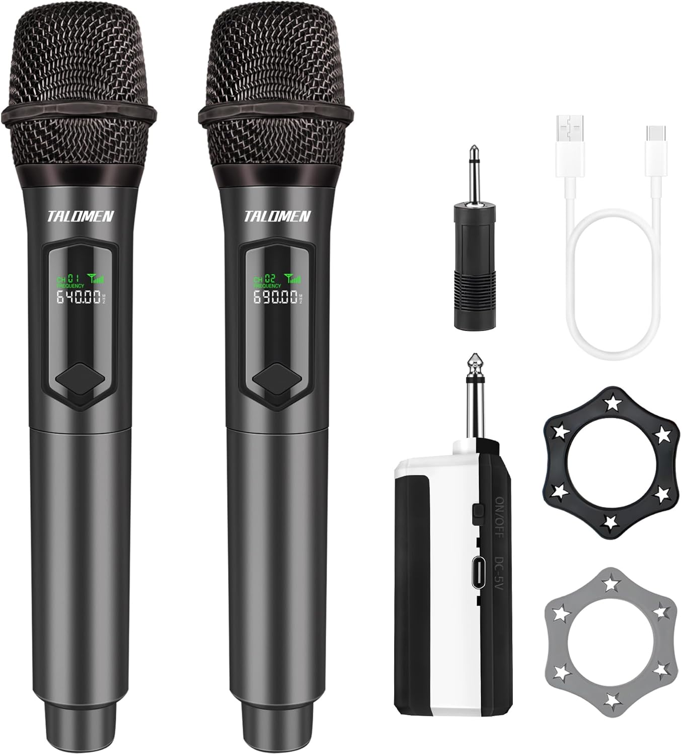 Talomen K60-2 | Dual Wireless Handheld Dynamic Microphone