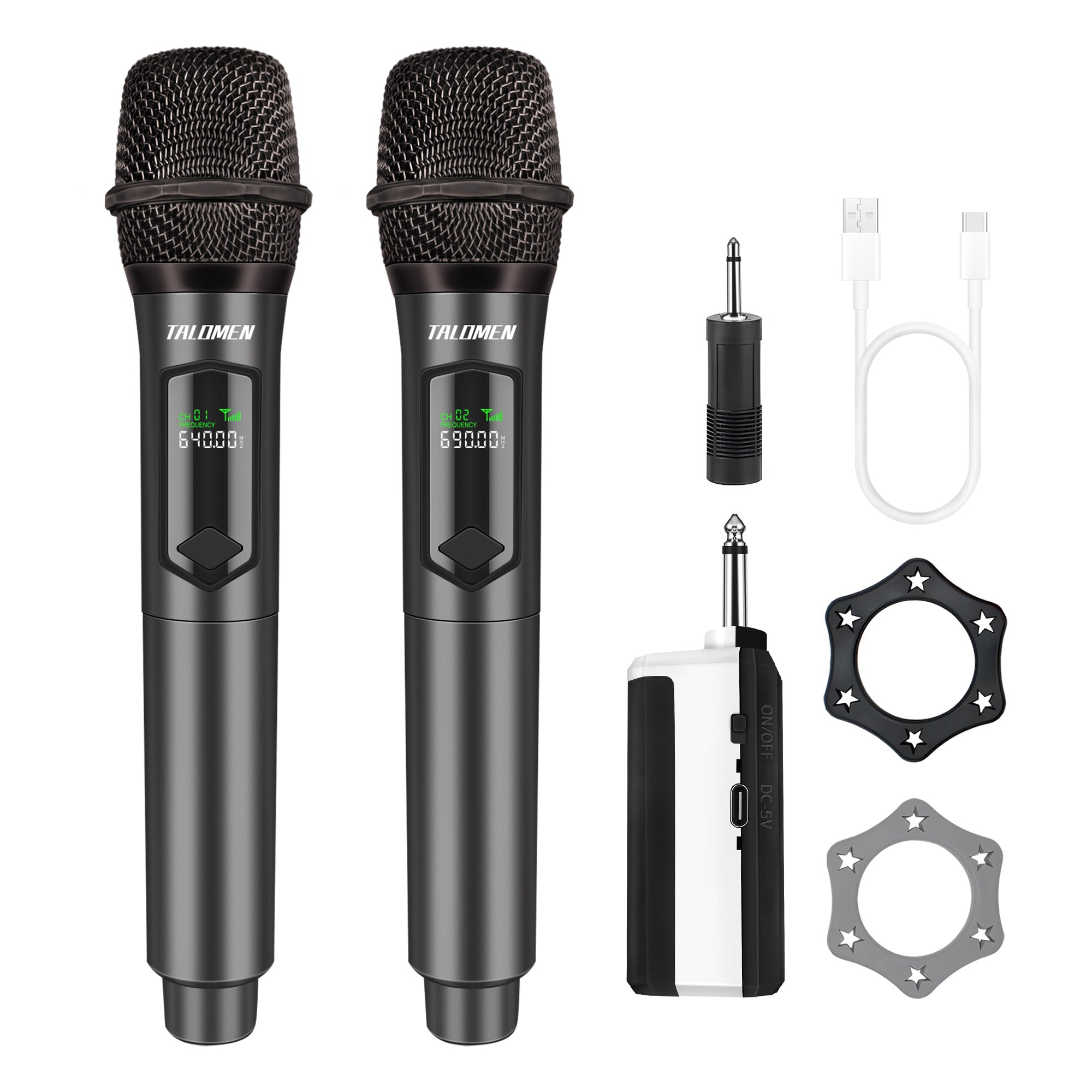 Talomen K60-2 | Dual Wireless Handheld Dynamic Microphone