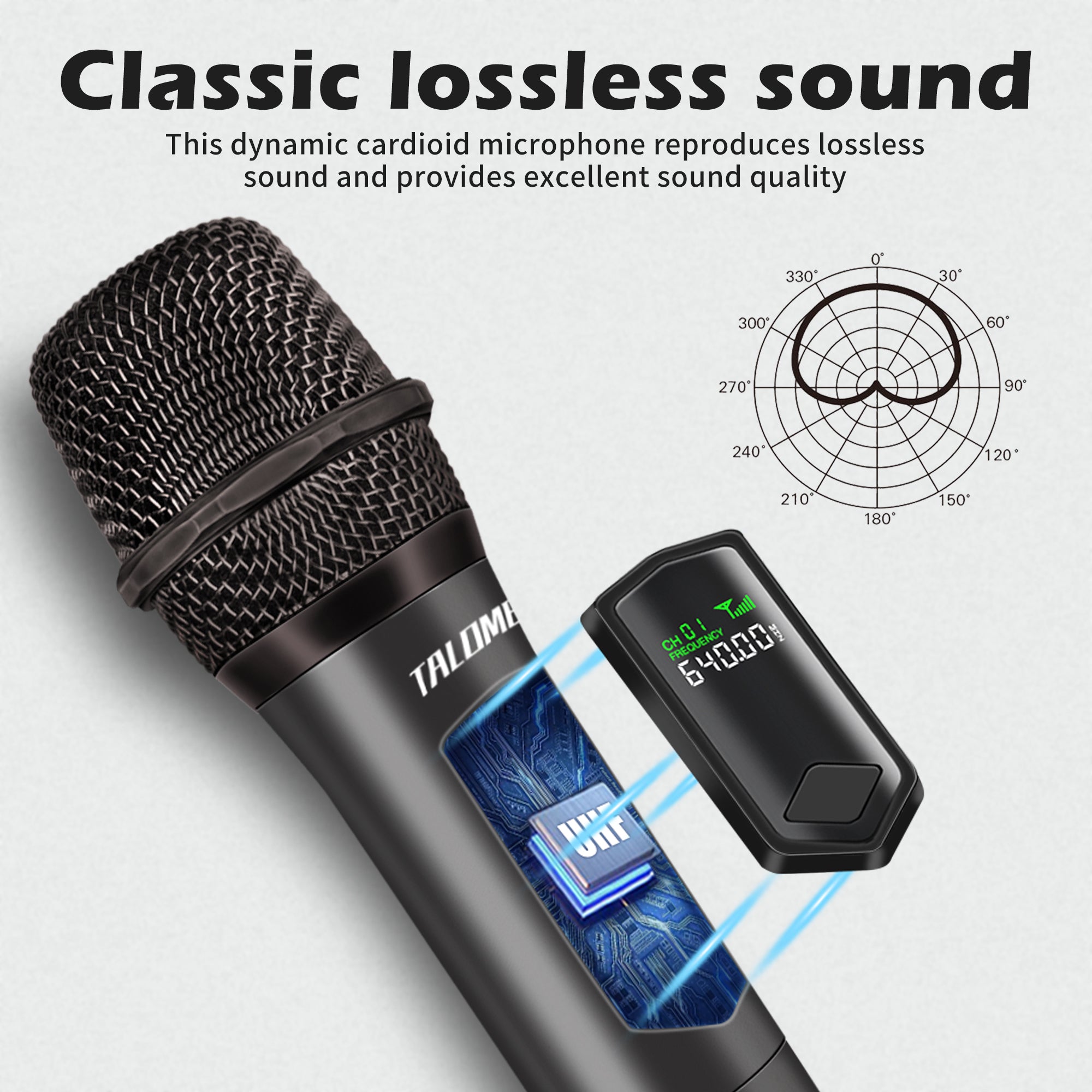 Talomen K60-2 | Dual Wireless Handheld Dynamic Microphone