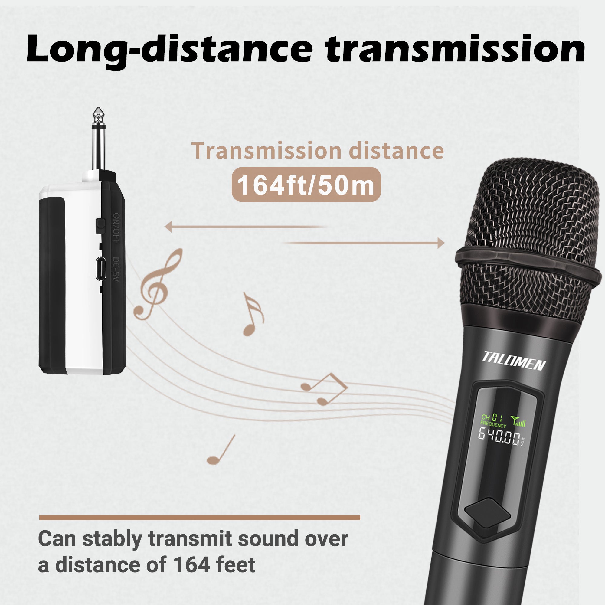 Talomen K60-2 | Dual Wireless Handheld Dynamic Microphone