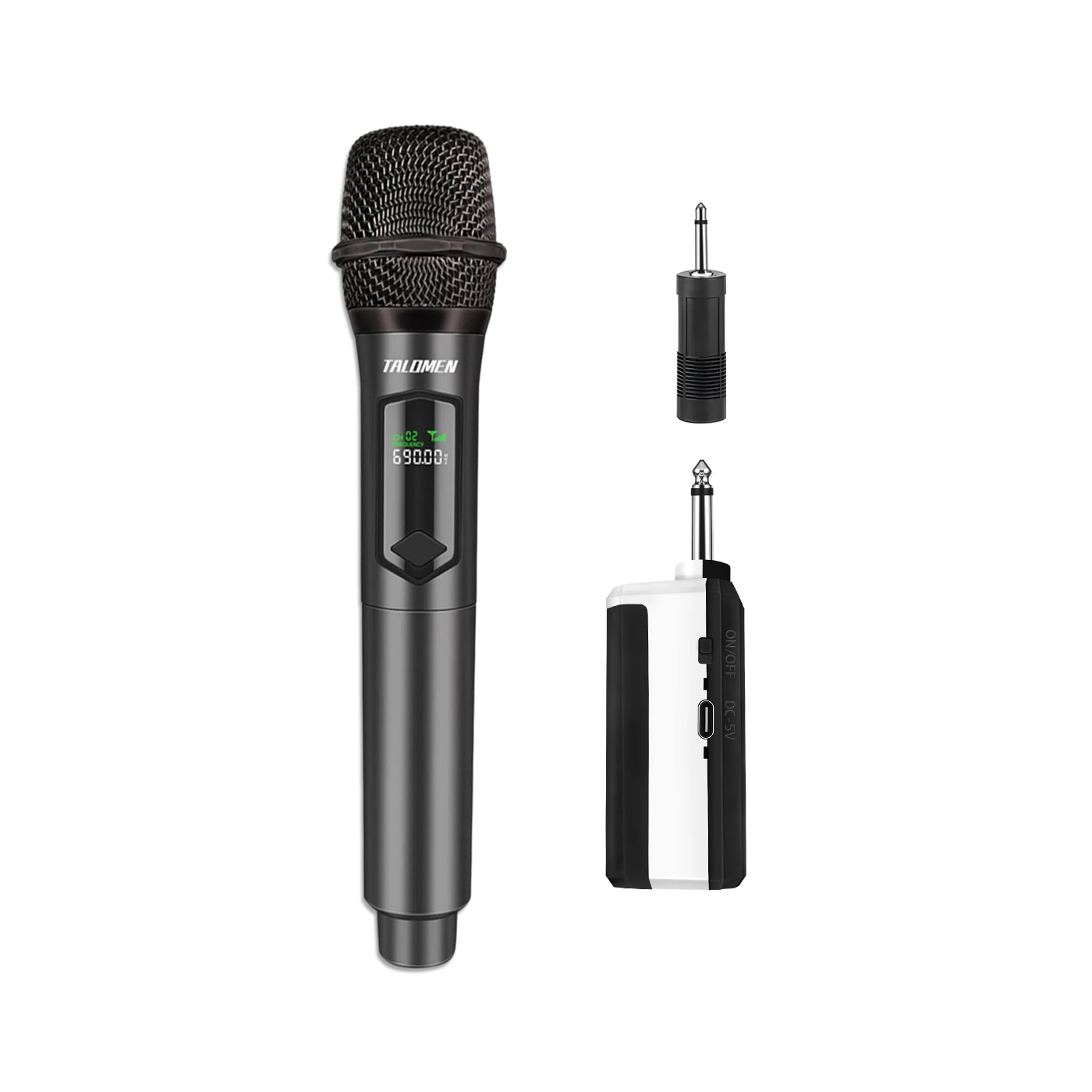 TALOMEN ワイヤレス マイク 4 つの手持ち型カラオケ無線マイク TALOMEN ワイヤレス マイク 4 つの手持ち型カラオケ無線マイク